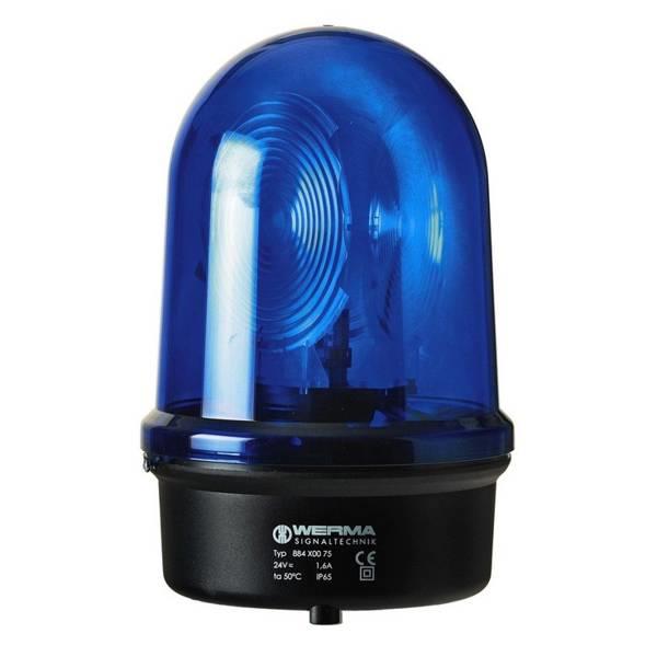 884.500.75 Werma  Revolving Beacon 884 24vDC/AC 2:BLUE 35w Halogen G6.35 IP65